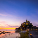 Mont St Michel al tramonto