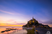 Mont St Michel al tramonto