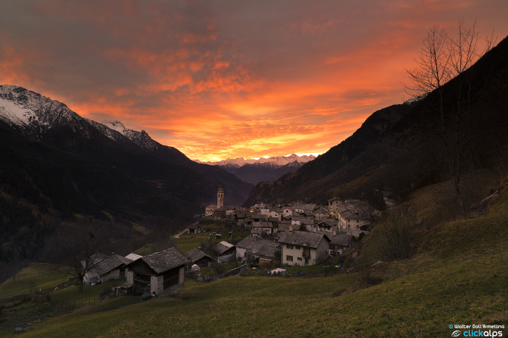 Tramonto a Soglio