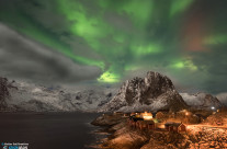 Aurora su Hamnøy