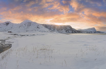 Panoramica Haukland beach