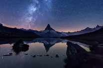 Milky way on the Matterhorn