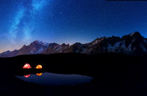 Milky way on Mont Blanc